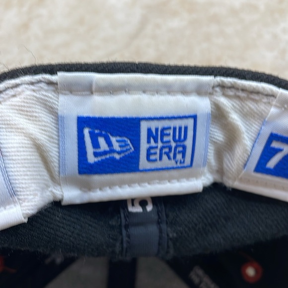 New Era 59FIFTY Frederick Key Fitted Hat 7 3/8 Black Orange 100% Wool Cap - Picture 9 of 13